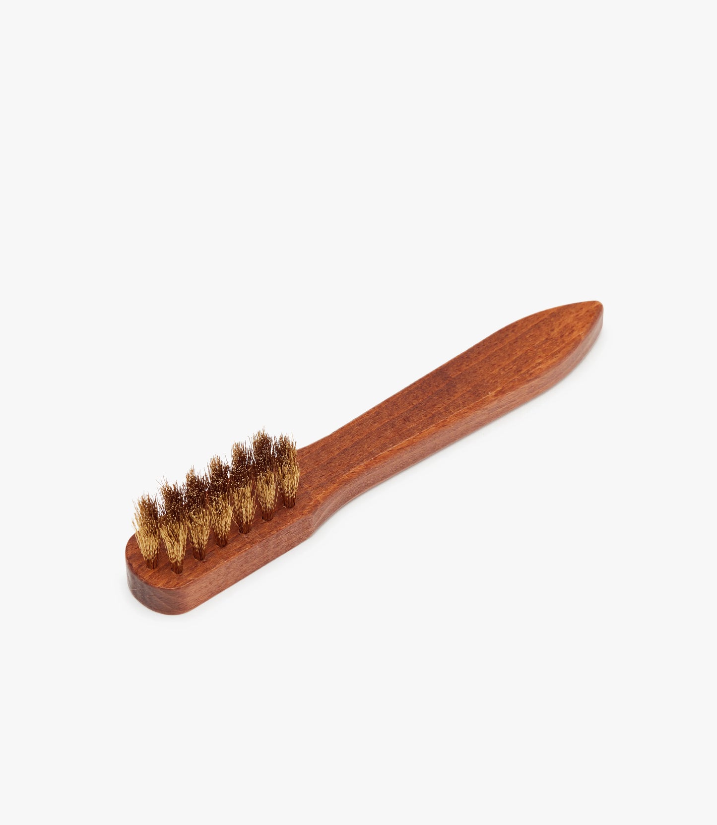 Suede Brass Bristle Brush