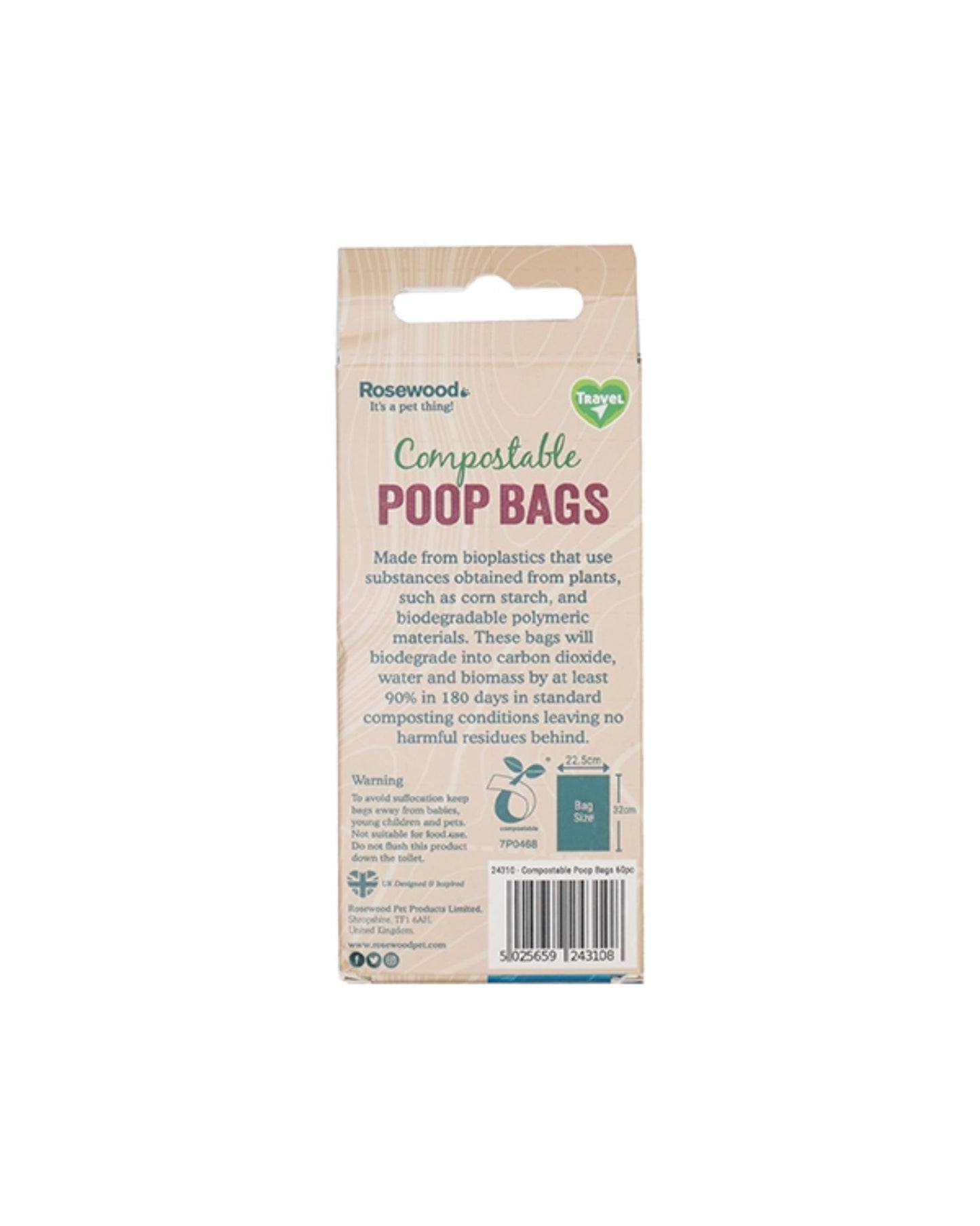 Compostable Doggy Bags Rolls 60pc