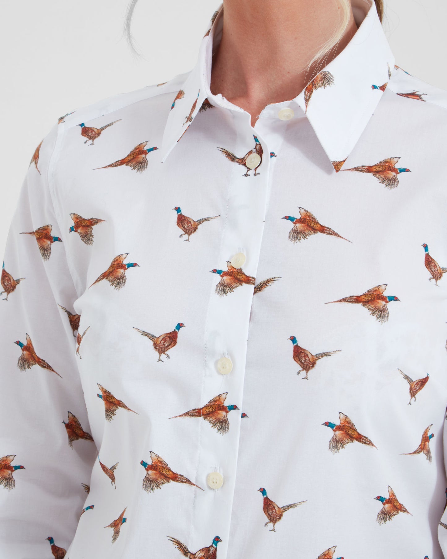 Norfolk Shirt - Pheasant Print