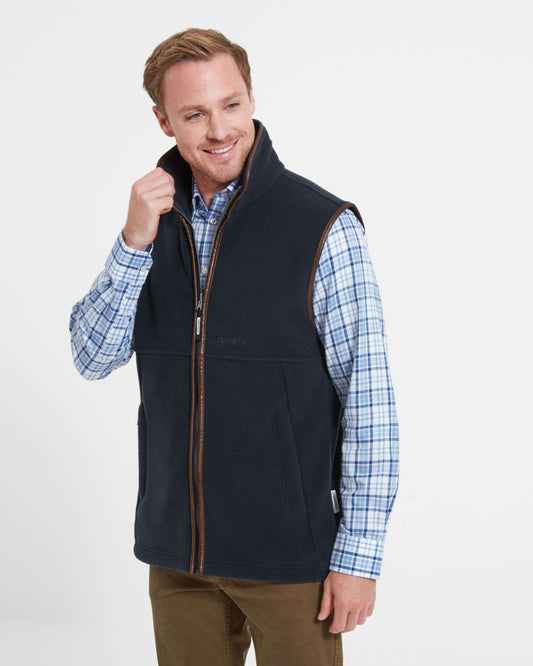 Oakham Fleece Gilet - Navy