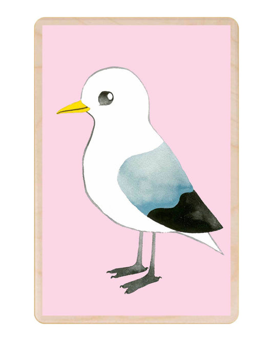 Kittiwake Wooden Postcard