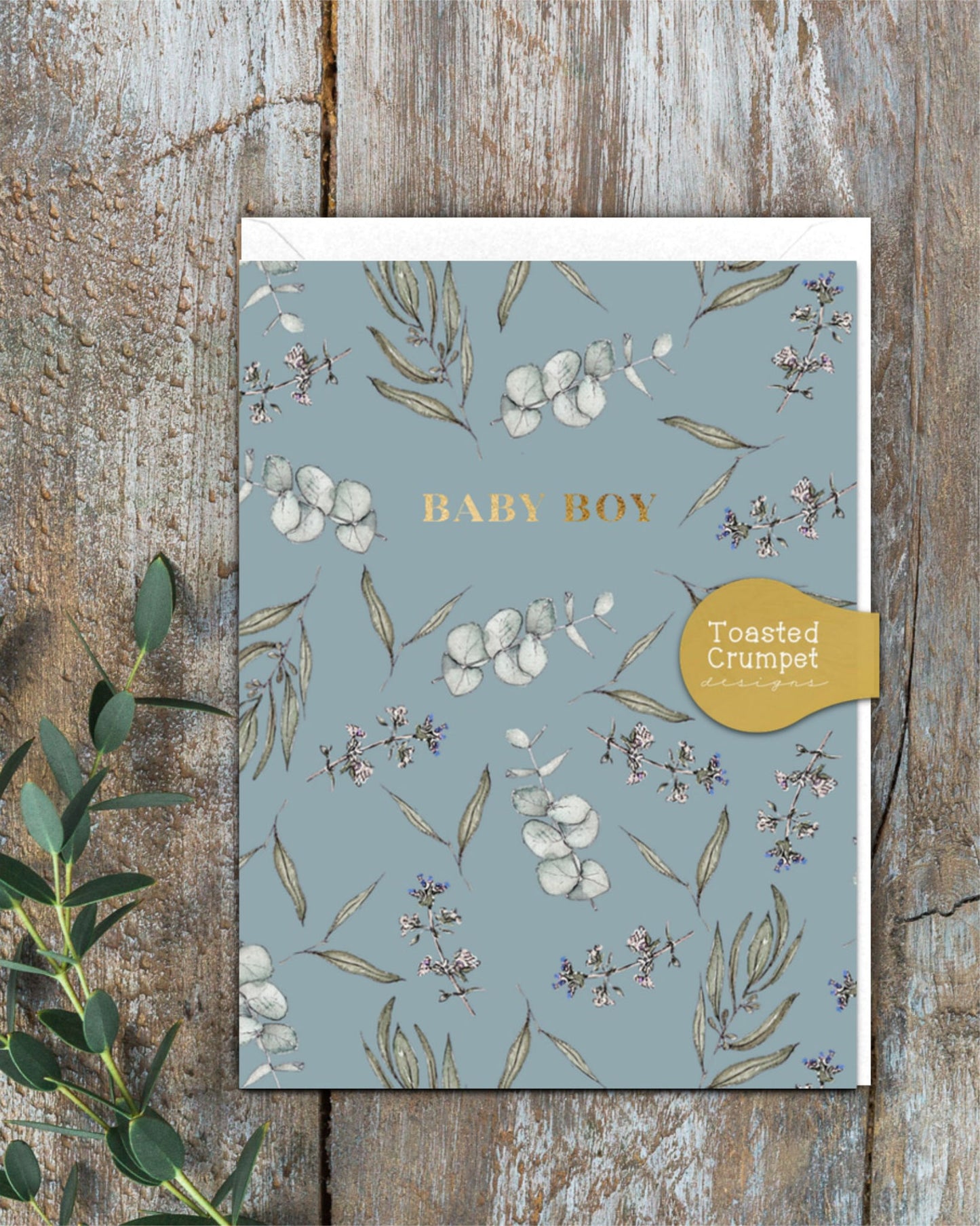 Baby Boy (Eucalyptus) Card