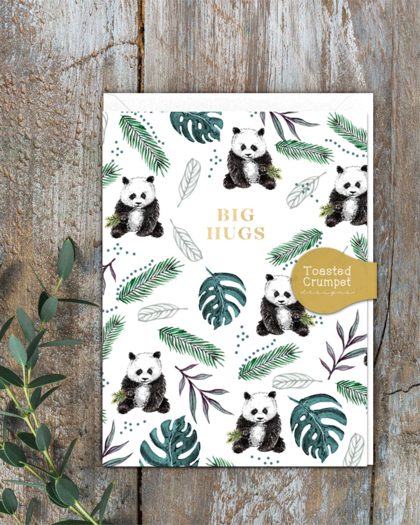 Bug HUGS (Panda) Card