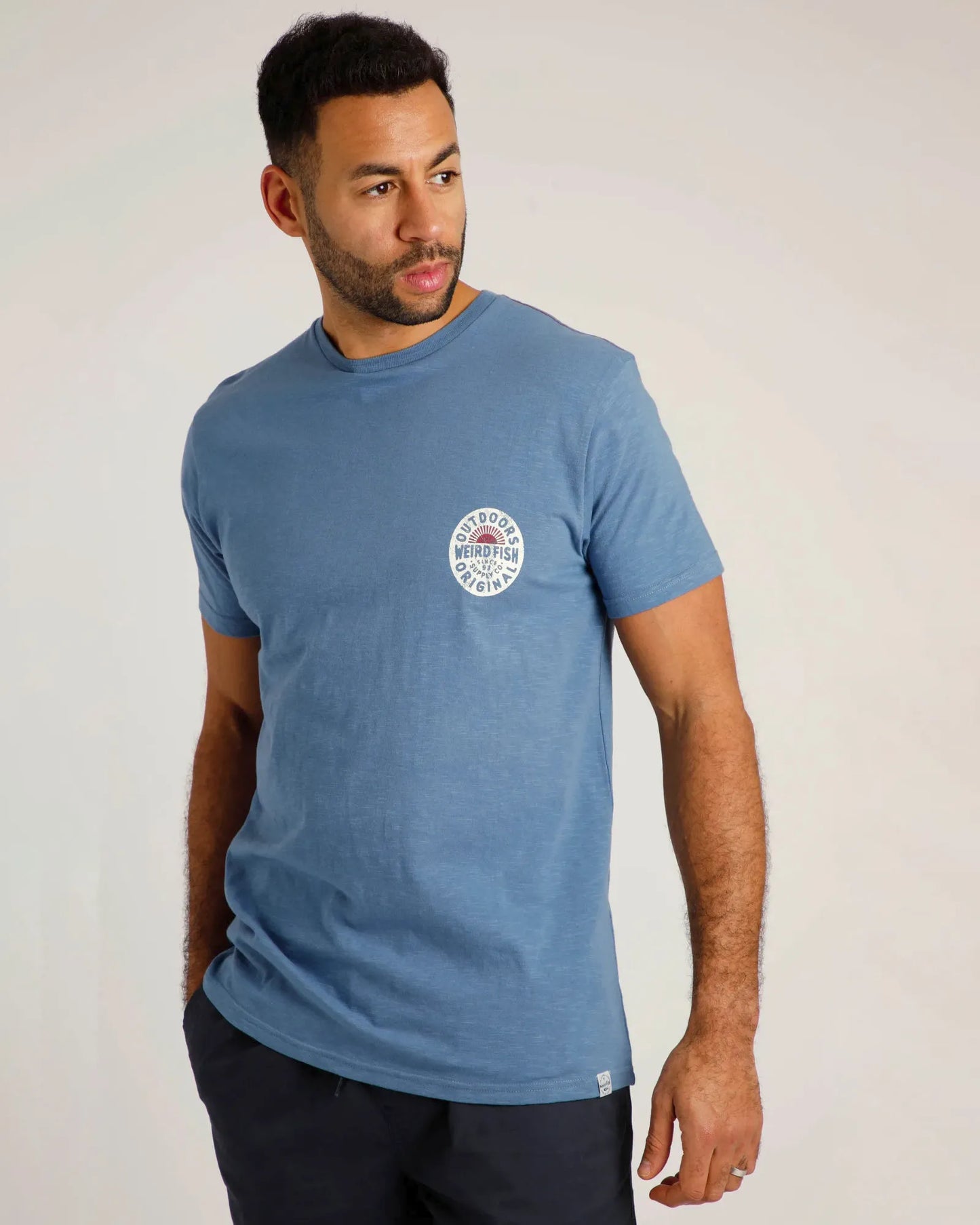 Flinders Organic Cotton T-Shirt - Mid Blue