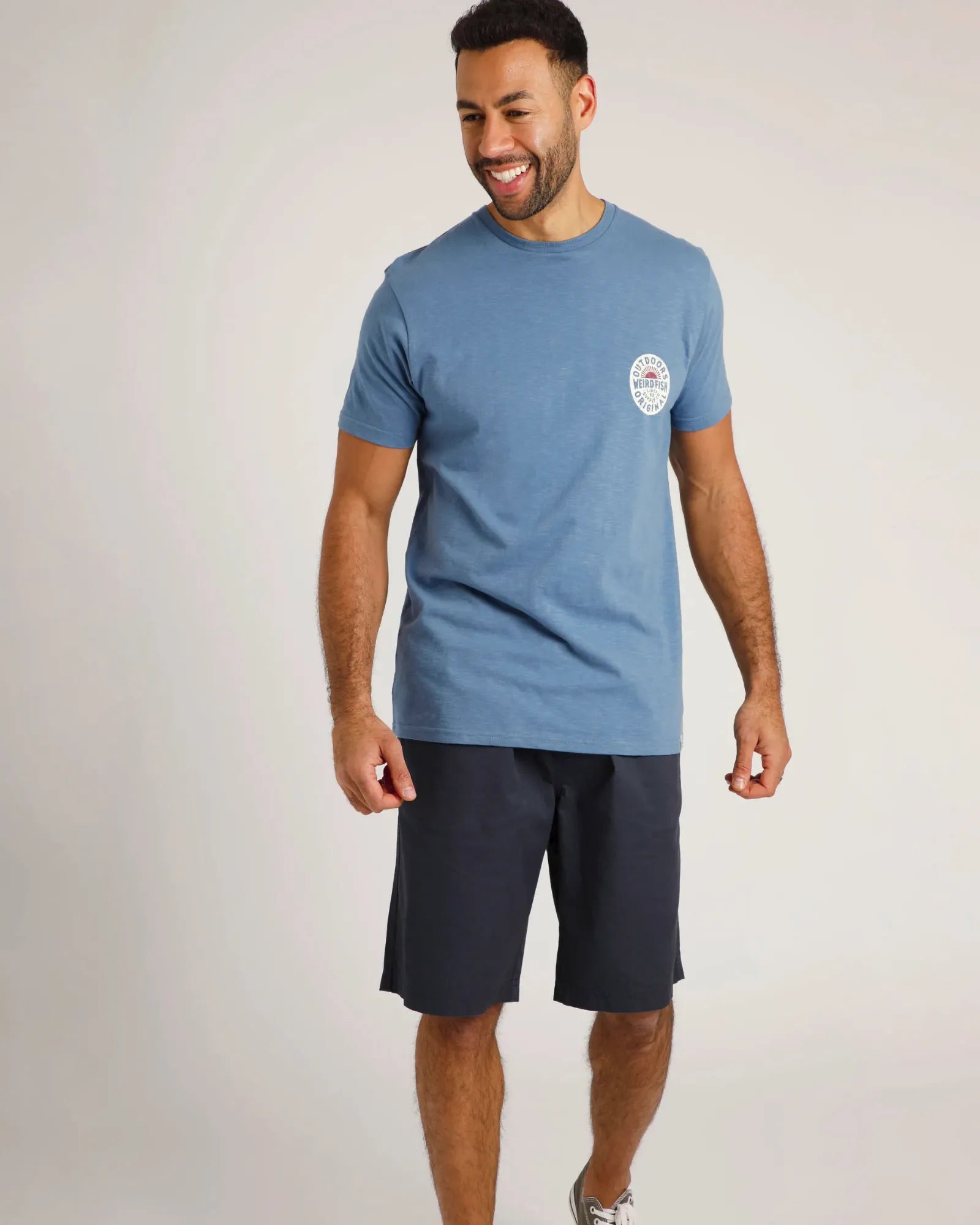 Flinders Organic Cotton T-Shirt - Mid Blue