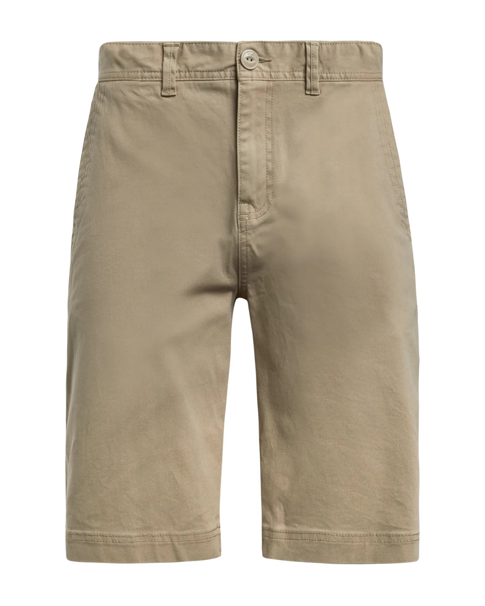 Rayburn Organic Cotton Flat Front Shorts - Taupe Grey