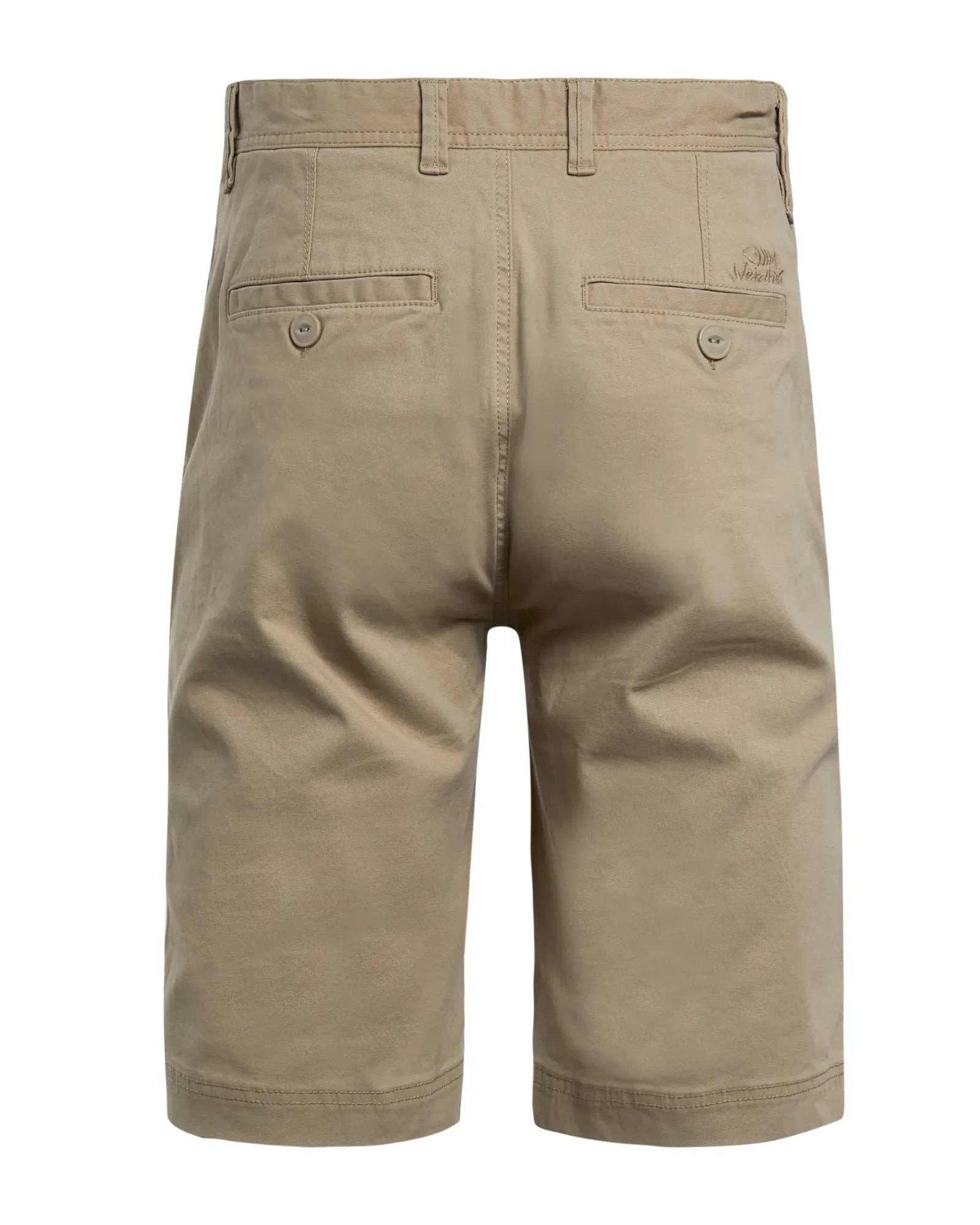 Rayburn Organic Cotton Flat Front Shorts - Taupe Grey