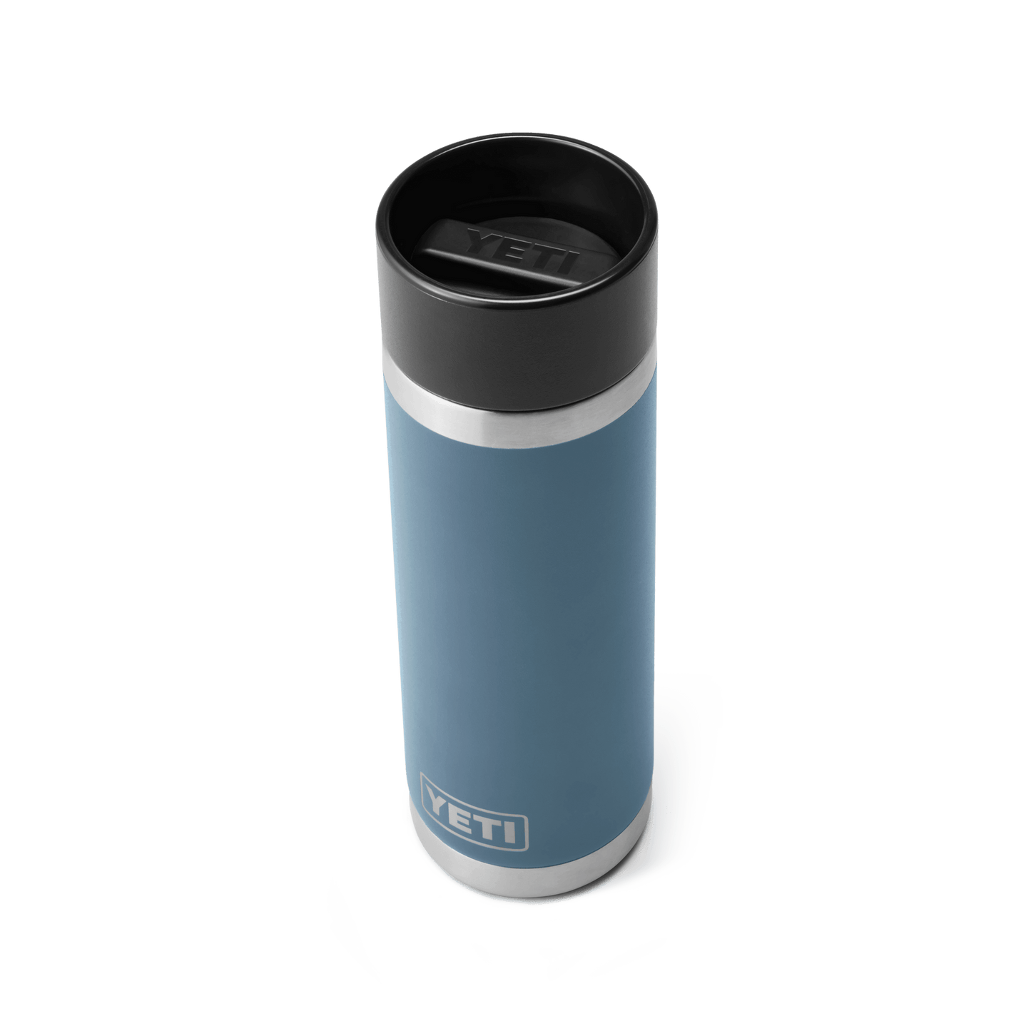 Rambler 18 oz Bottle with Hotshot Cap - Nordic Blue